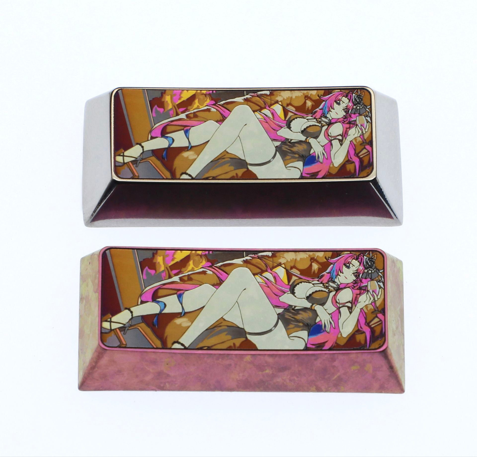 Anchor Panic, 2.25U titanium alloy personalized keycaps, decorative keycaps for anime, gaming, cultural and creative innovation.