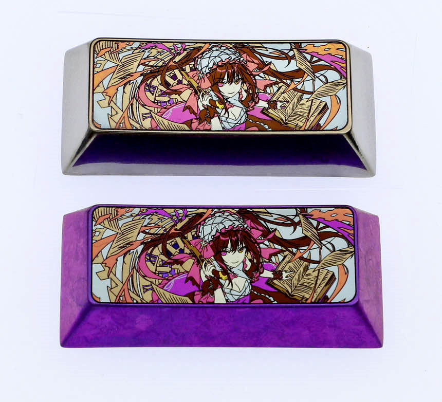 Tokisaki Kurumi, 2.25U titanium alloy personalized keycap, metal decorative keycap