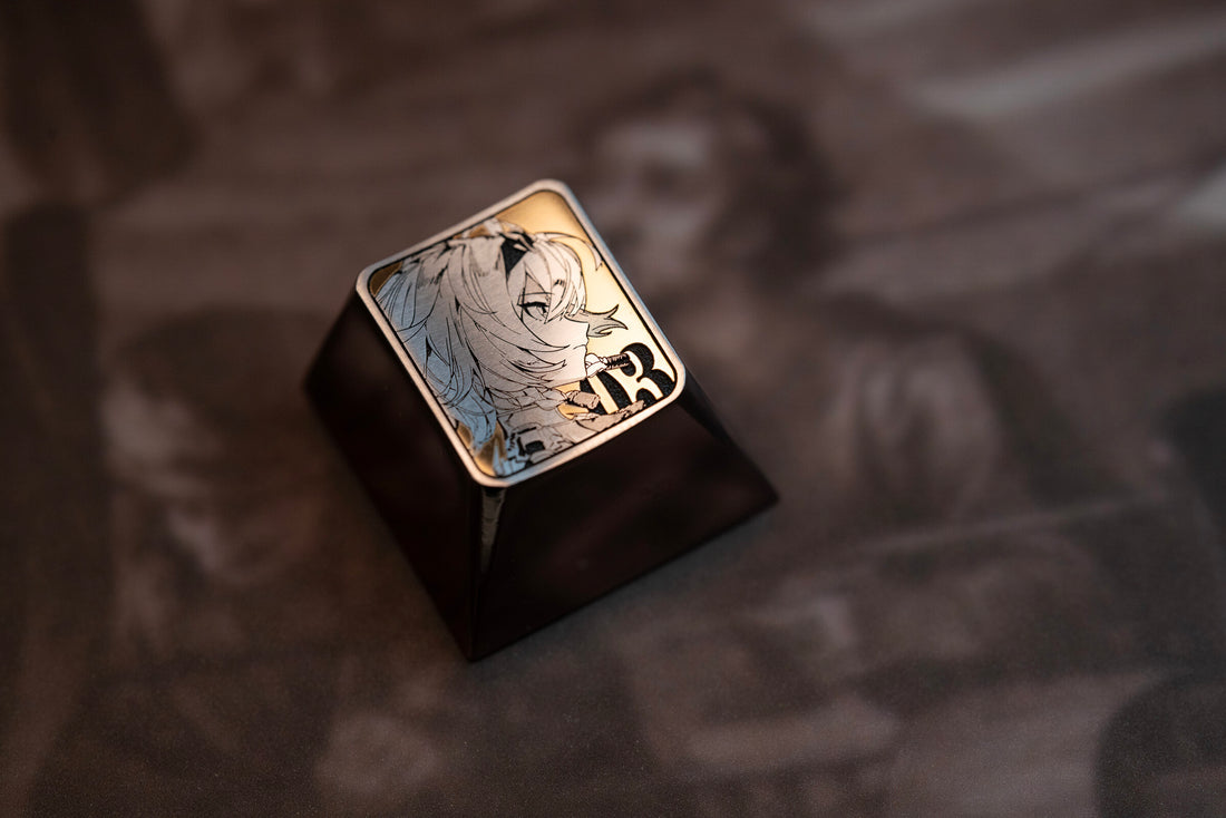 Zenless Zone Zero, Anby 1U titanium alloy personalized metal keycaps, decorative keycaps, gaming keycaps