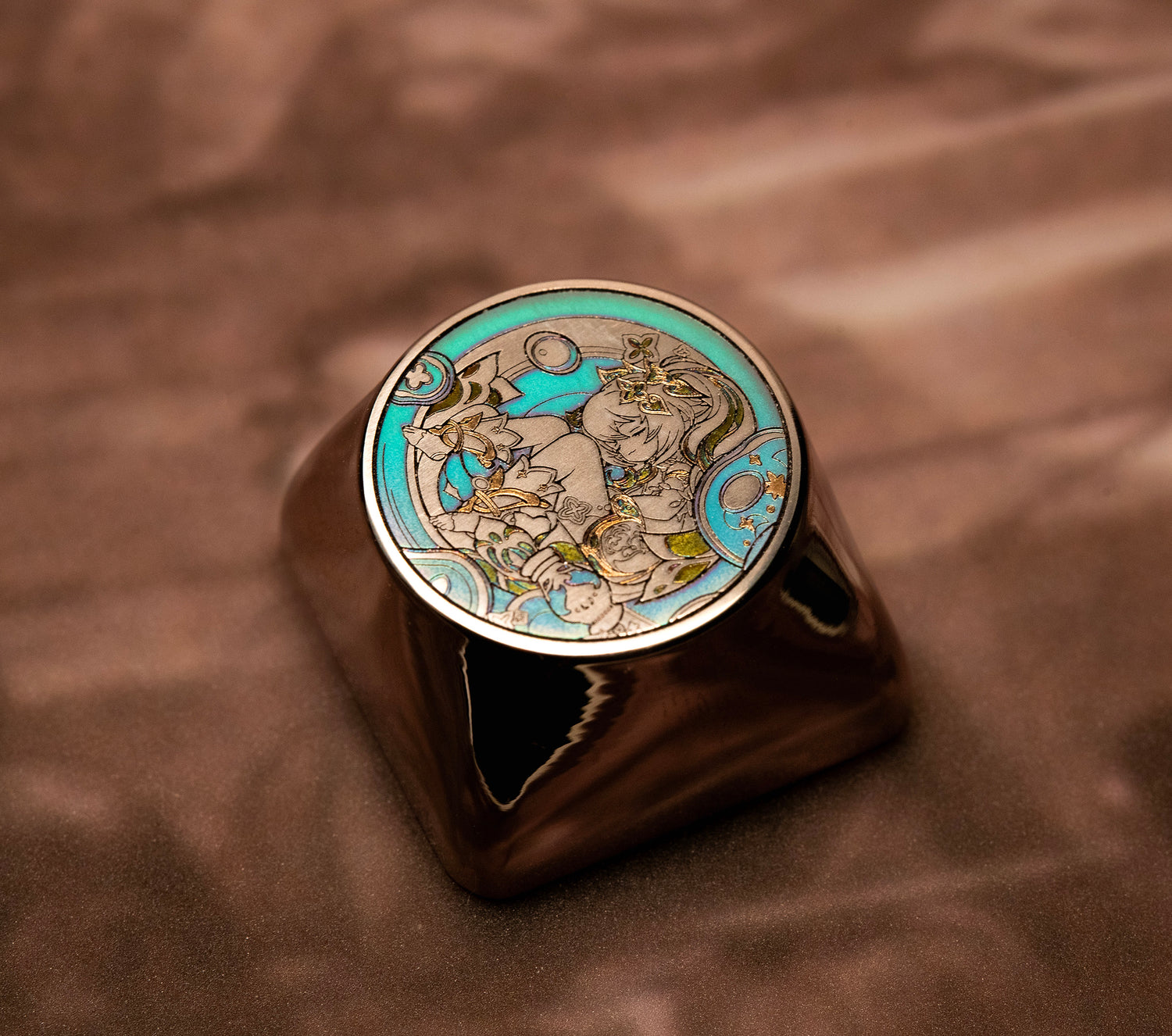 Genshin Impact, Nahida, 1U round personalized keycaps, mechanical keyboard decorative keycaps, gaming metal keycaps