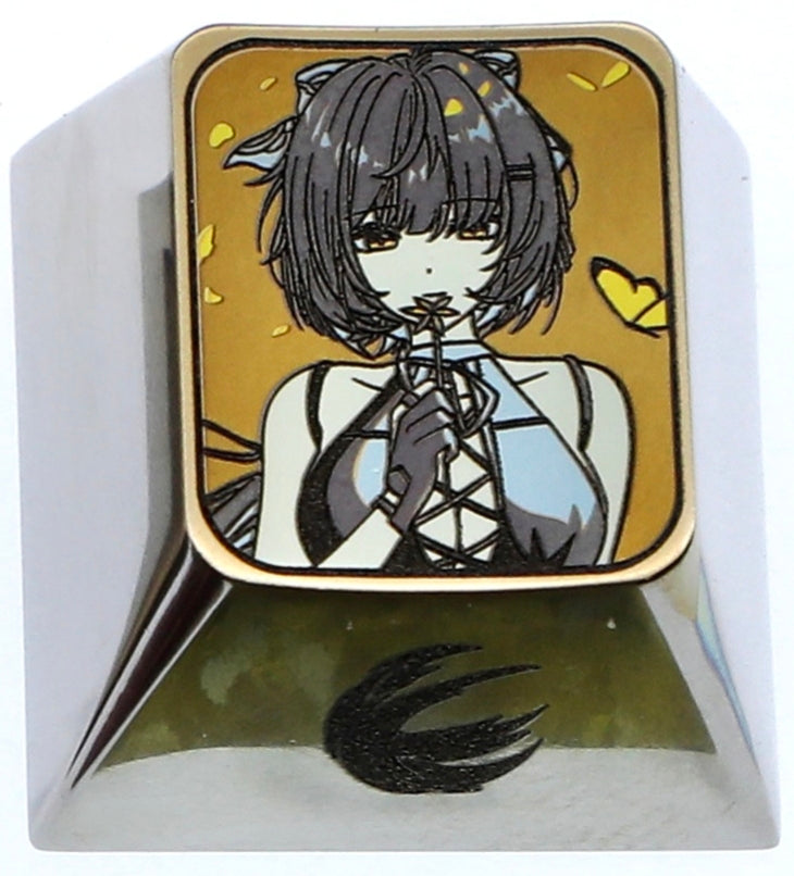Wuthering Waves, 1U titanium alloy personalized keycaps, anime and game metal keycaps, decorative keycaps