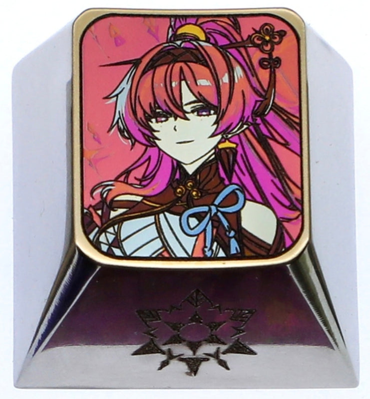 Wuthering Waves, 1U titanium alloy personalized keycaps, anime and game metal keycaps, decorative keycaps