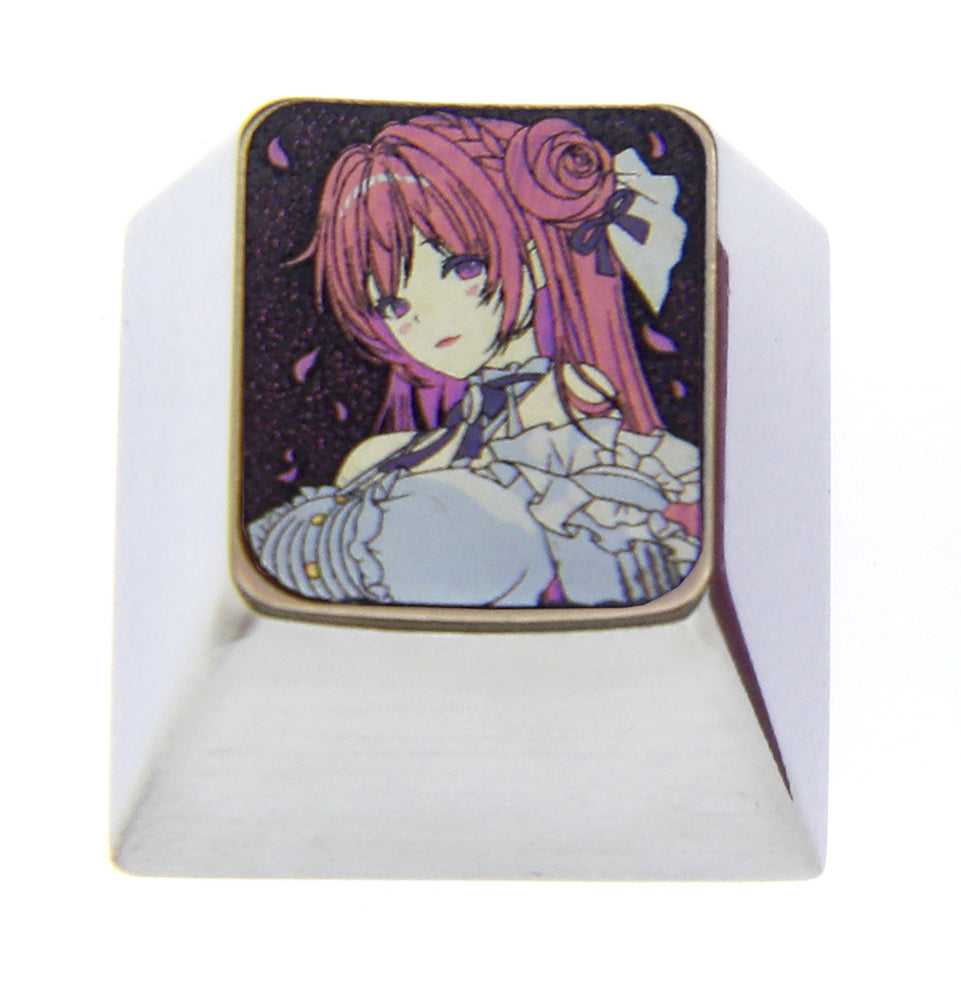 NIKKE The Gods of Victory, 1U titanium alloy personalized keycaps, metal carved keycaps for anime and game characters.