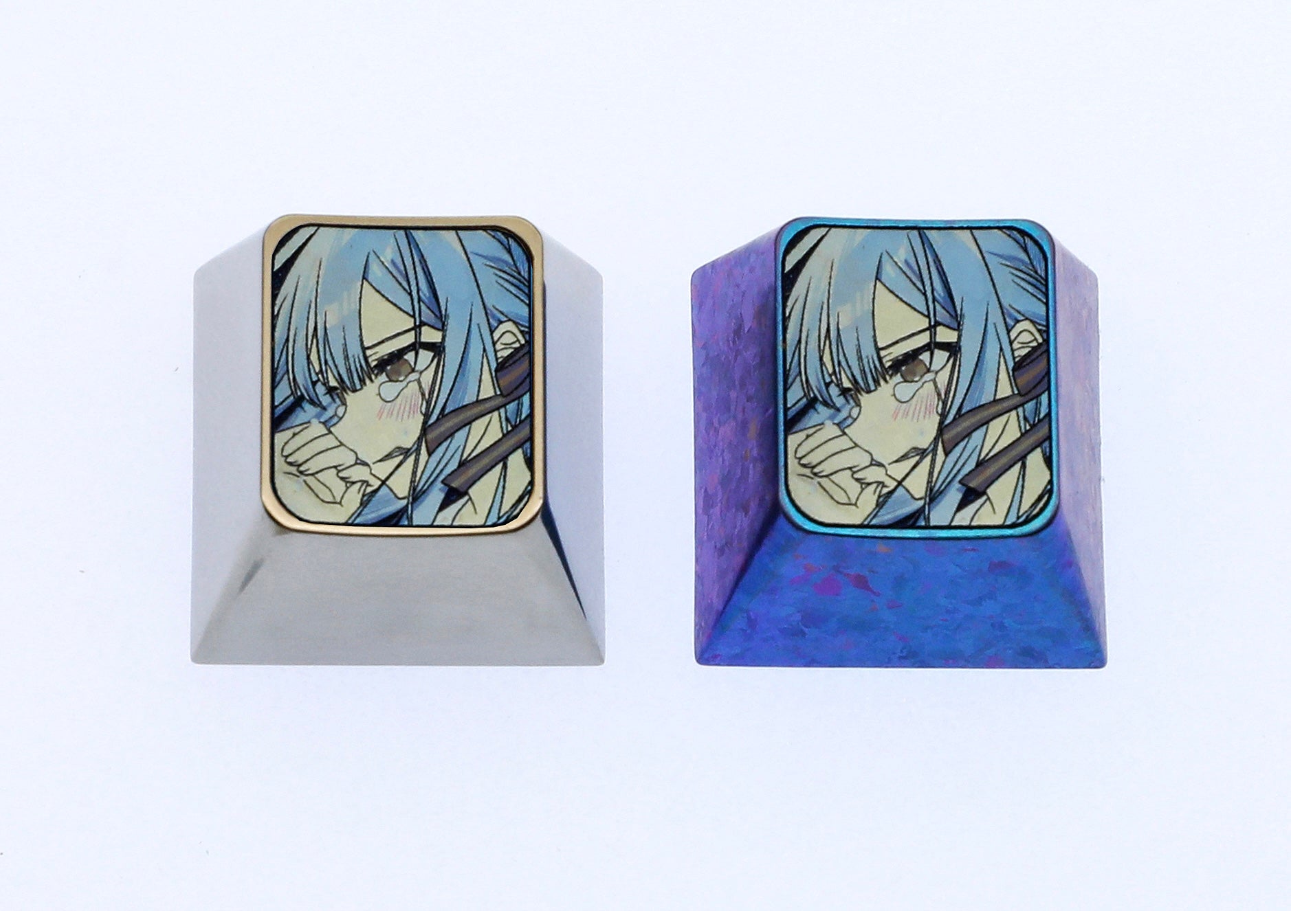 BanG Dream! Sakiko Togawa titanium alloy personalized keycaps, metal keycaps around anime and game characters