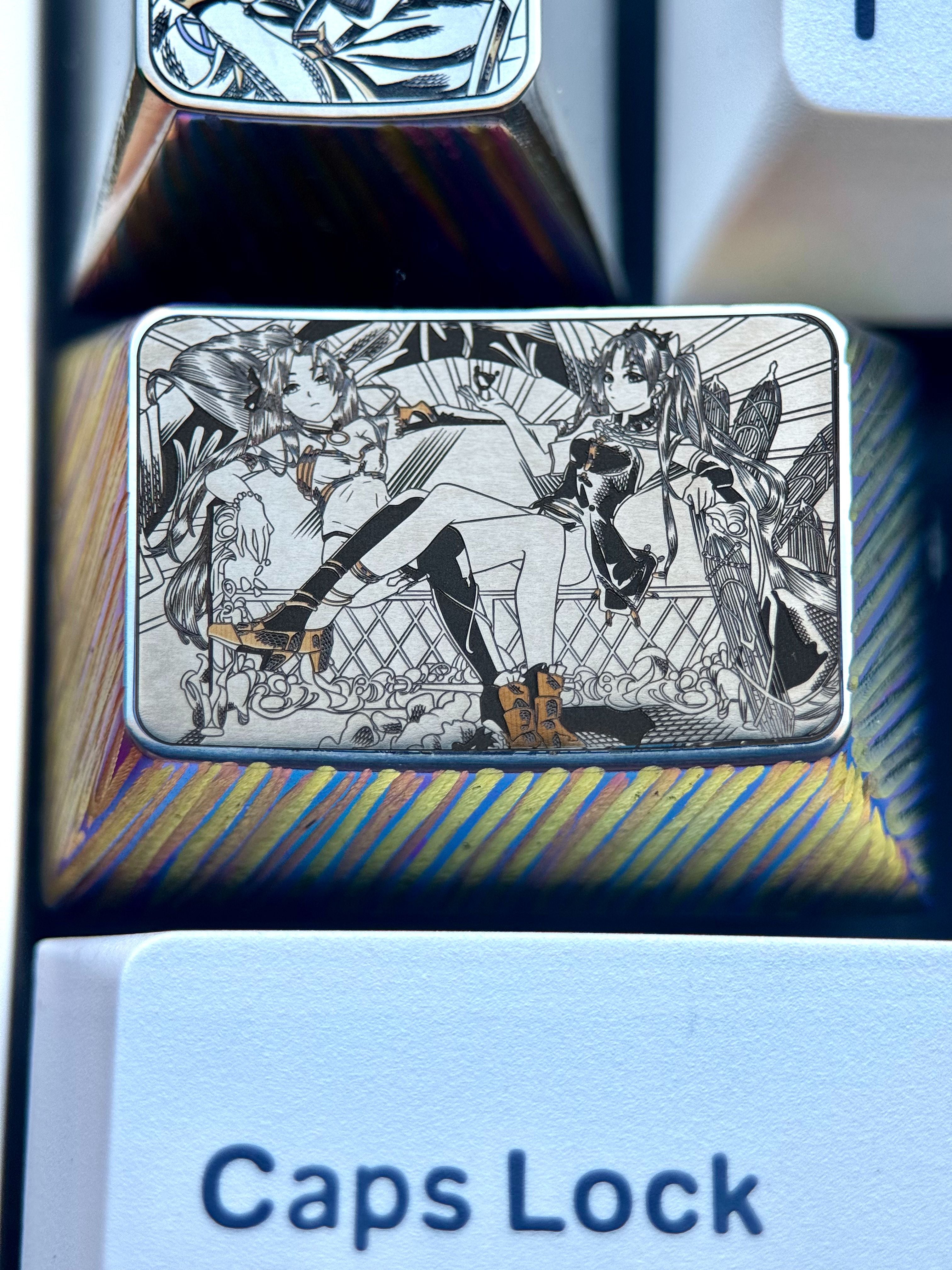 Fate, 1.5U titanium alloy precision carved personalized keycaps, anime and game cultural creative keycaps