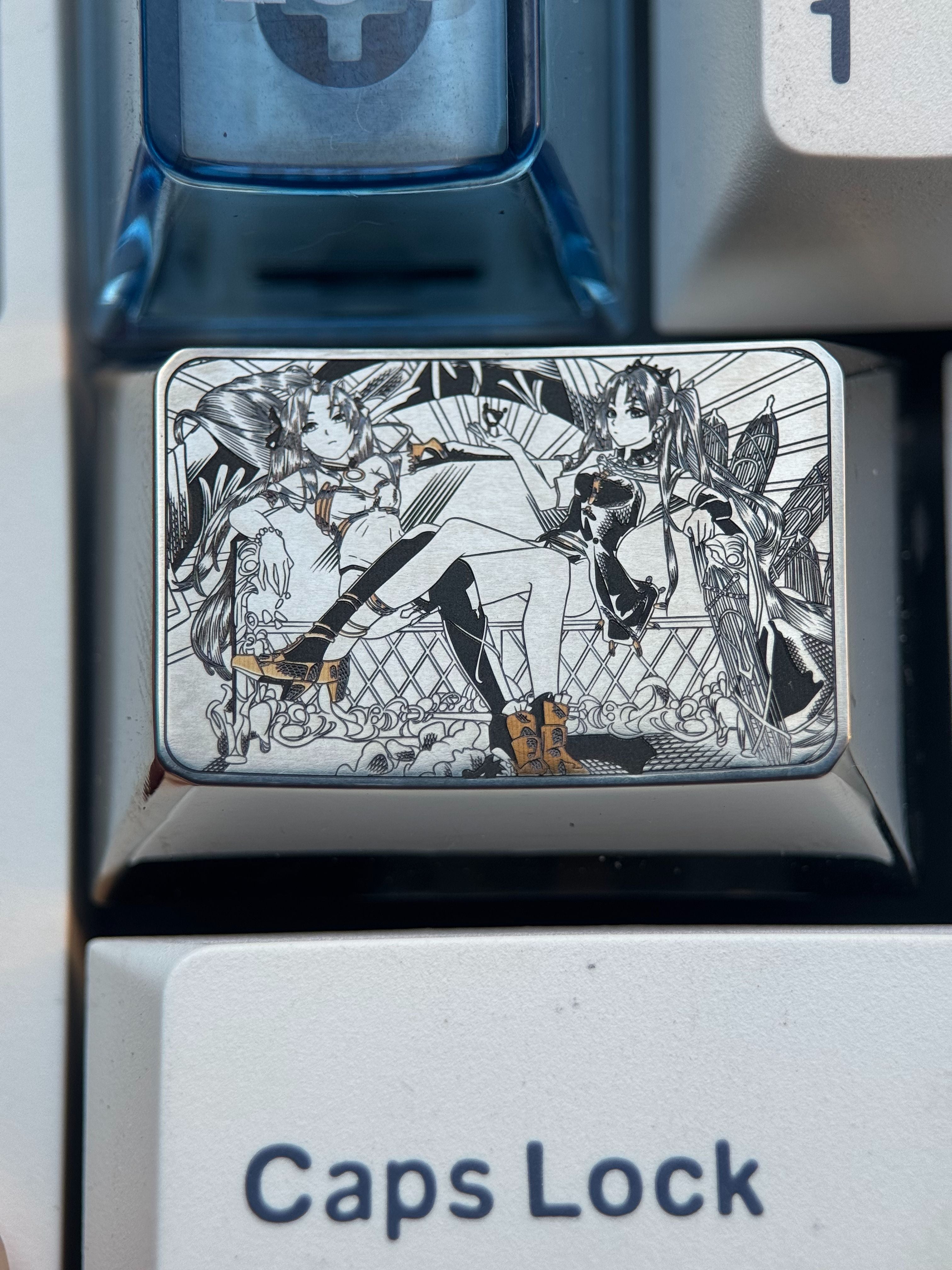 Fate, 1.5U titanium alloy precision carved personalized keycaps, anime and game cultural creative keycaps