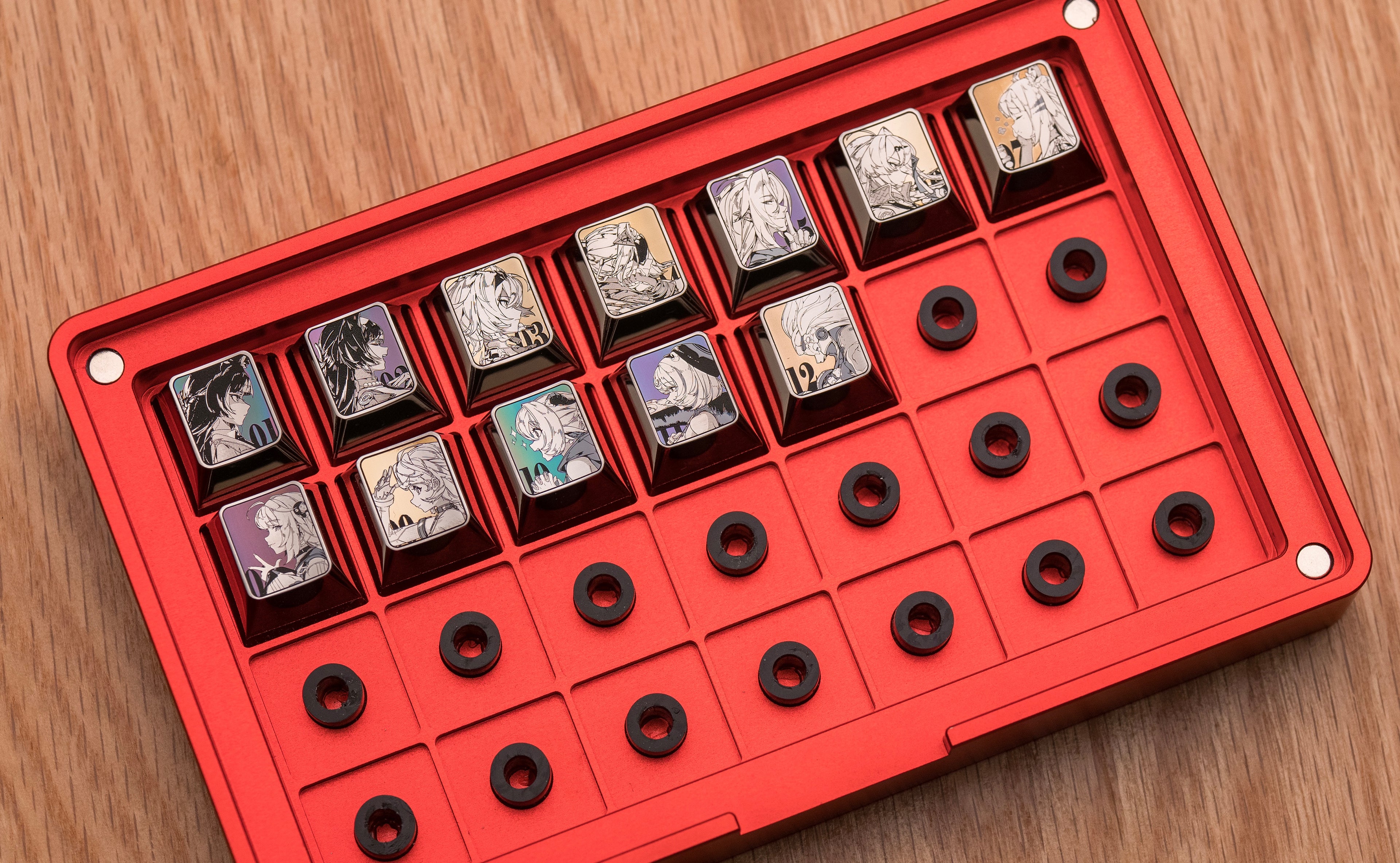 Zenless Zone Zero, January December photo guide, 1U titanium alloy personalized keycaps, anime and game metal carving creative decorative keycaps