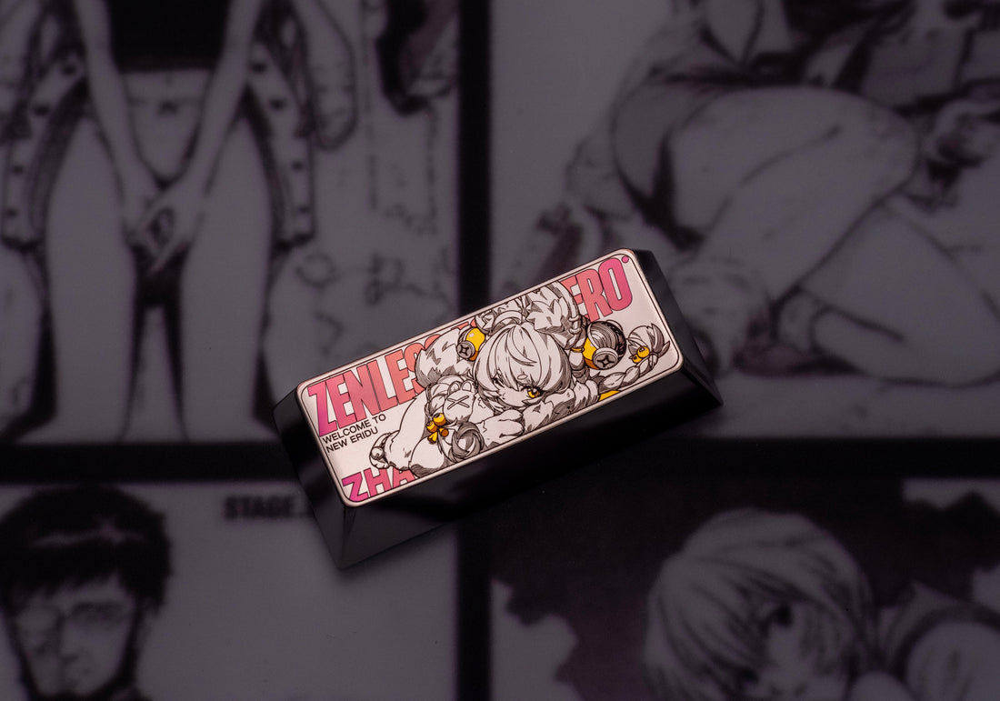 Zenless Zone Zero, Zhao, 2.25U/Cold Carving, Precision Carving, Titanium Alloy Personalized Keycaps, Anime Game Culture Creative Peripheral Metal Decorative Keycaps