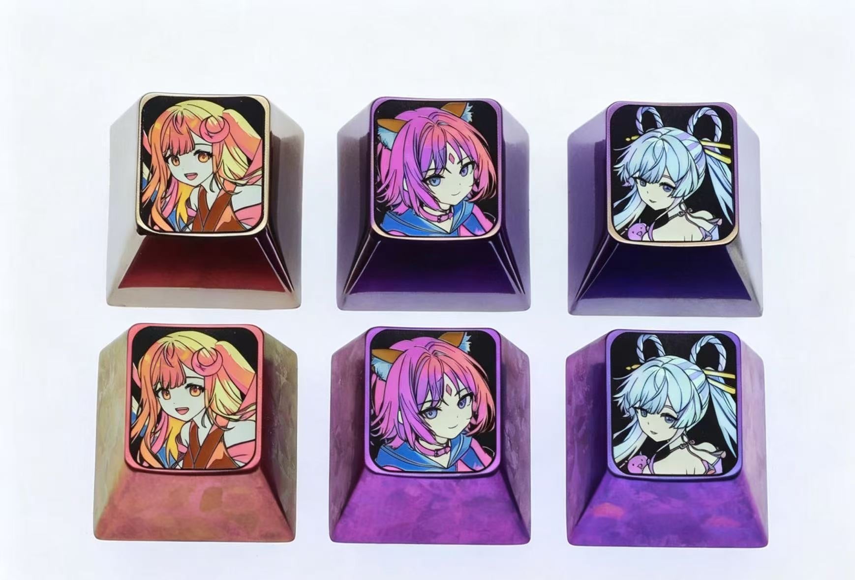 Cosmic Princess Kaguya! Theme, 1U titanium alloy personalized keycap, anime and game culture creative mechanical keyboard decoration keycap