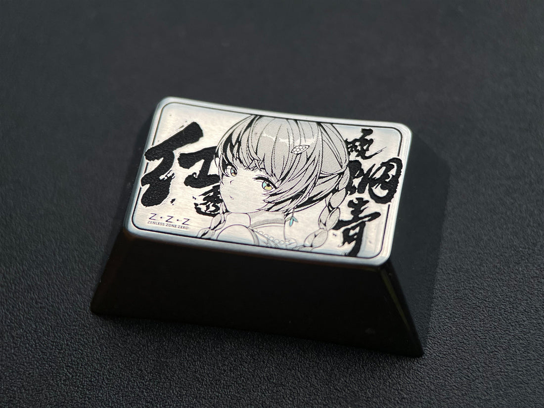 Zenless Zone Zero, 1.5U color titanium alloy carving, mechanical keyboard with personalized keycaps.