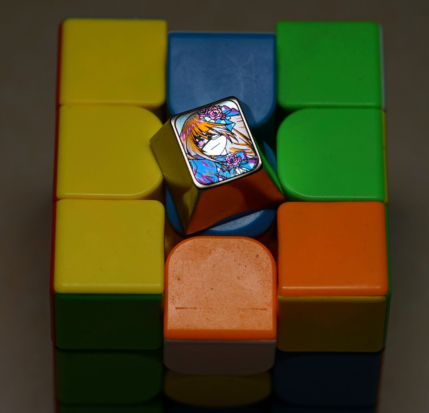 DATE A LIVE, Tokisaki Kurumi, titanium alloy personalized keycaps, decorative keycaps.