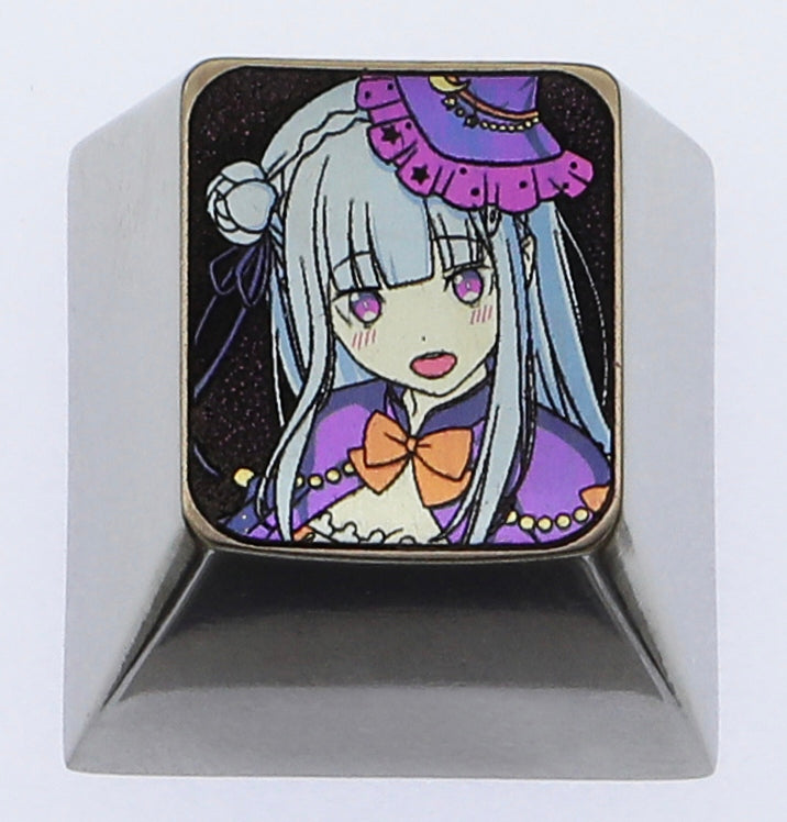 Starting from scratch in a different world, character directional keys, independent keys, titanium alloy personalized keycaps, decorative keycaps