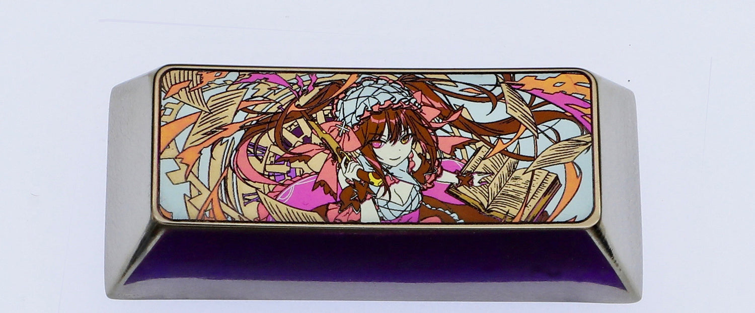 Tokisaki Kurumi, 2.25U titanium alloy personalized keycap, metal decorative keycap