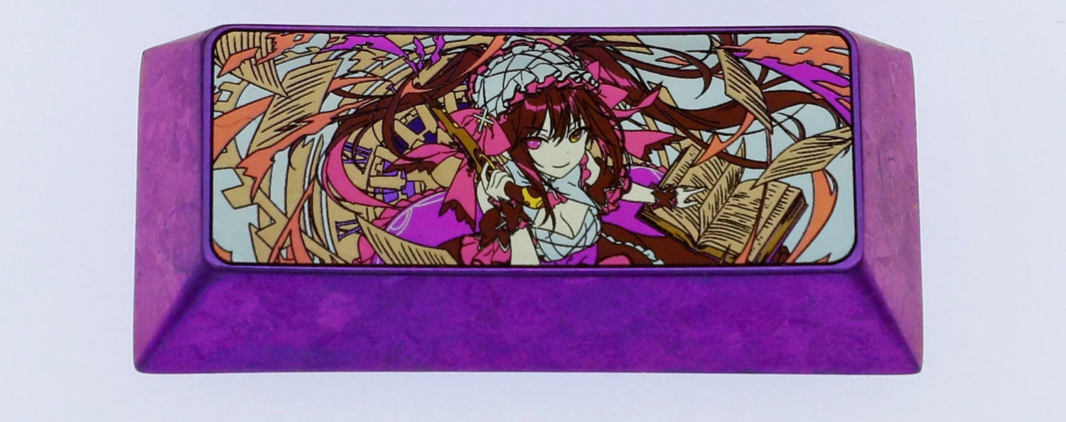 Tokisaki Kurumi, 2.25U titanium alloy personalized keycap, metal decorative keycap