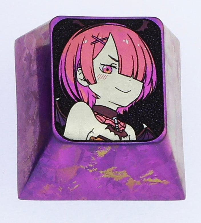 Starting from scratch in a different world, character directional keys, independent keys, titanium alloy personalized keycaps, decorative keycaps