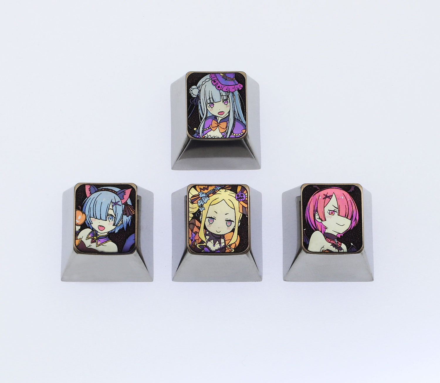 Starting from scratch in a different world, character directional keys, independent keys, titanium alloy personalized keycaps, decorative keycaps