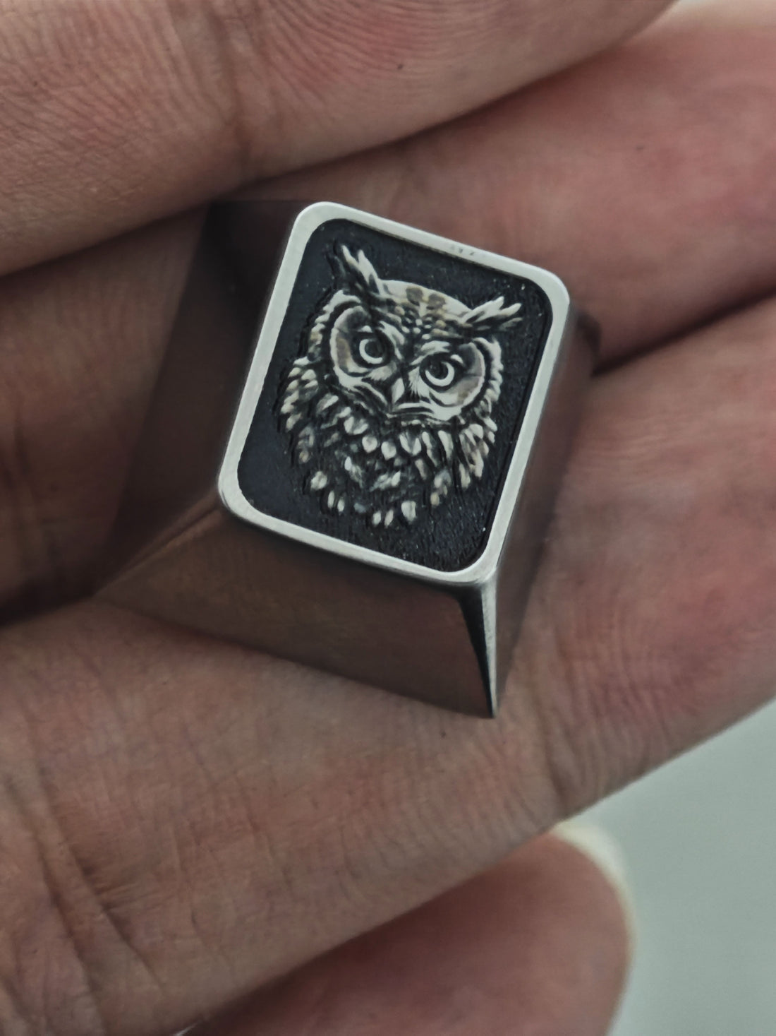 Owl series, titanium alloy embossed keycaps, personalized keycaps, decorative keycaps