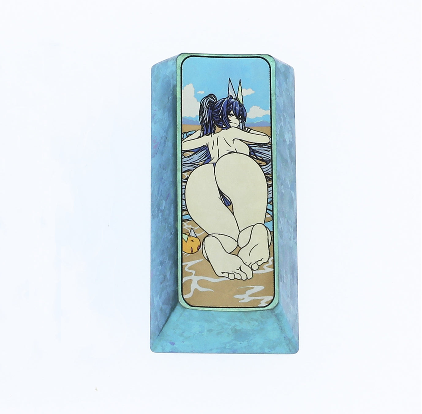 USS New Jersey, Pad Enter, Vertical Enter, Titanium alloy carved keycaps with personalized keycaps