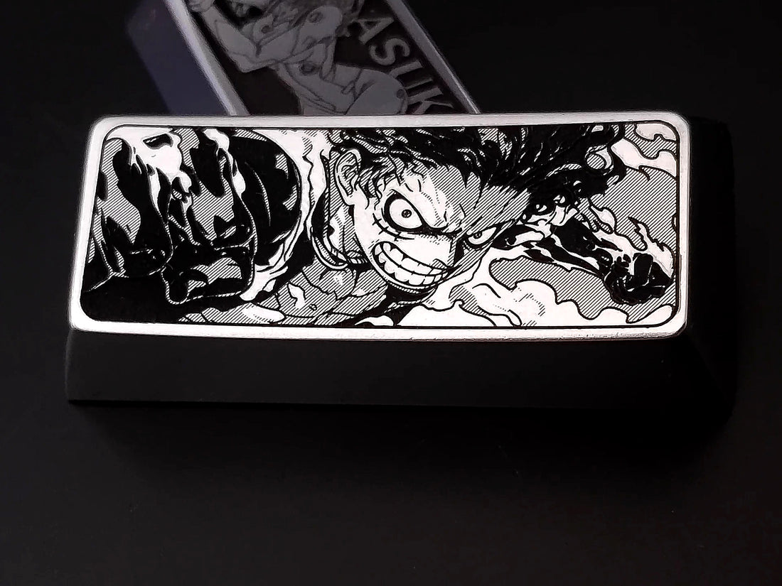 One Piece, Luffy, 2.25U metal carving, optional zinc/titanium alloy, anime, game, cultural and creative decorative keycaps