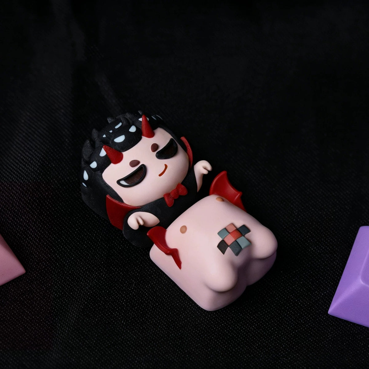 Nightmare Cube Theme Creation, Personalized Keycaps with Multi Color Resin Molding, Mechanical Keyboard Resin Decorative Keycaps
