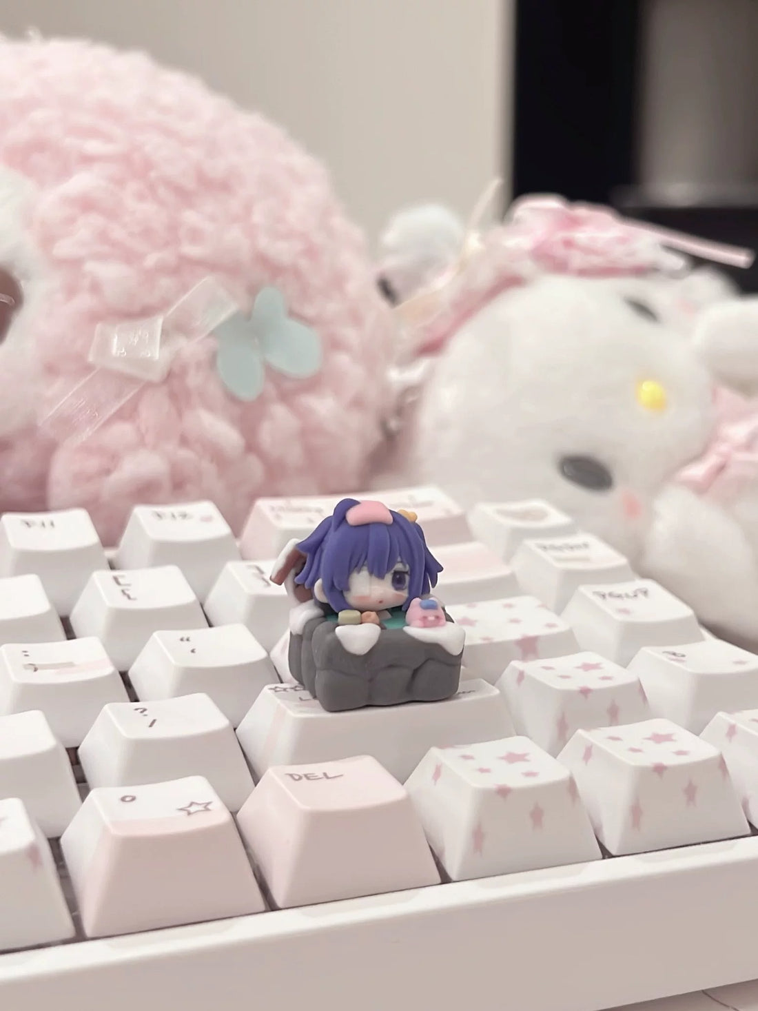 Love, Chunibyo&Other Delusions, Takanashi Rikka, 1U multi-color resin printing, creative and personalized keycaps for cartoon and anime characters, mechanical keyboard decorative keycaps