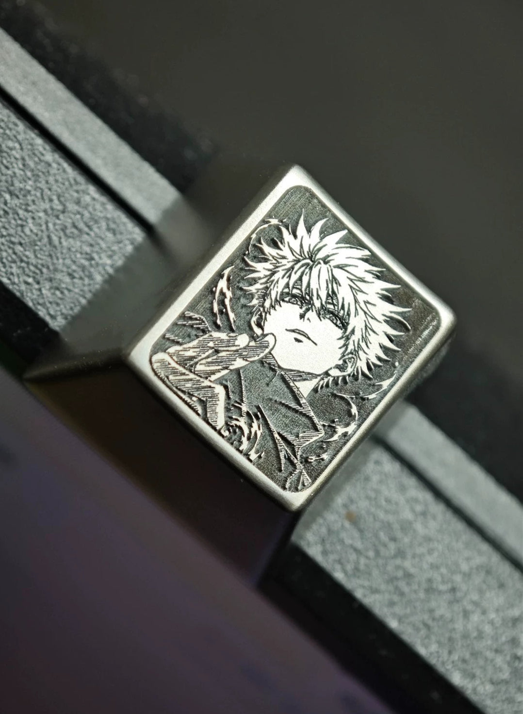 Jujutsu Kaisen, Gojo Satoru Zinc Alloy Metal Personalized Keycaps Anime Metal Keycaps, Mechanical Keyboard Decorative Keycaps