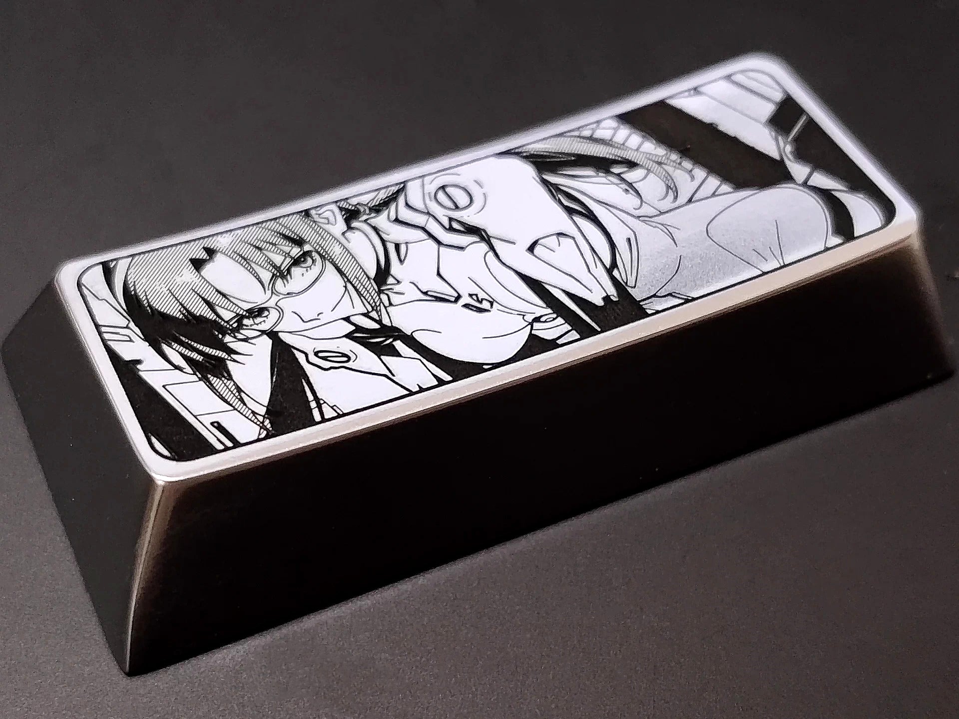 EVA, Mari Makinami Illustrious, 2.25U zinc/titanium alloy personalized keycaps, anime and game culture creative metal carving decorative keycaps