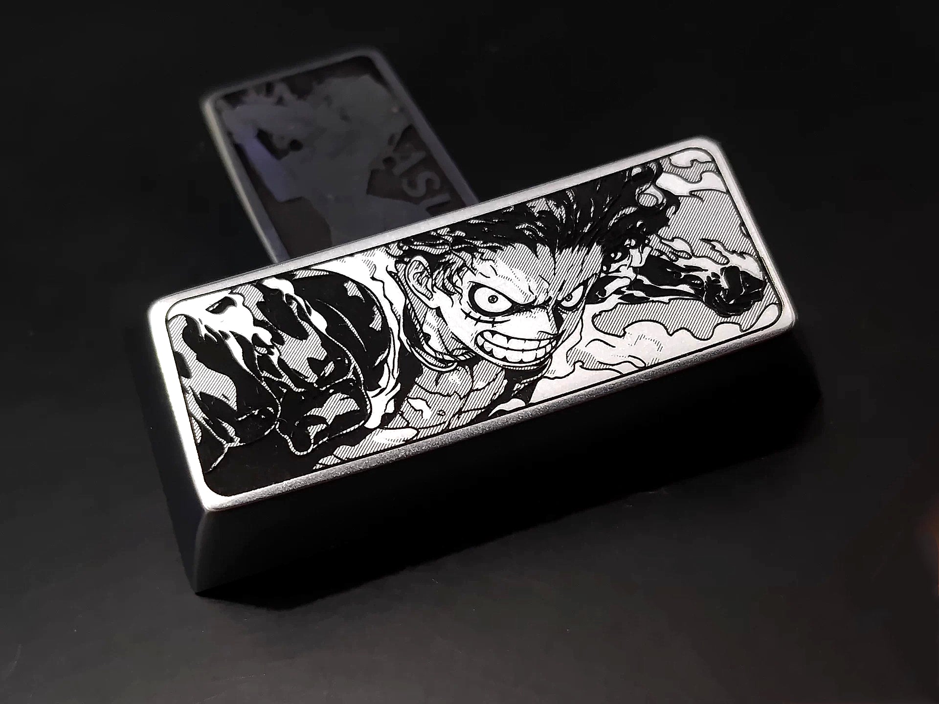 One Piece, Luffy, 2.25U metal carving, optional zinc/titanium alloy, anime, game, cultural and creative decorative keycaps
