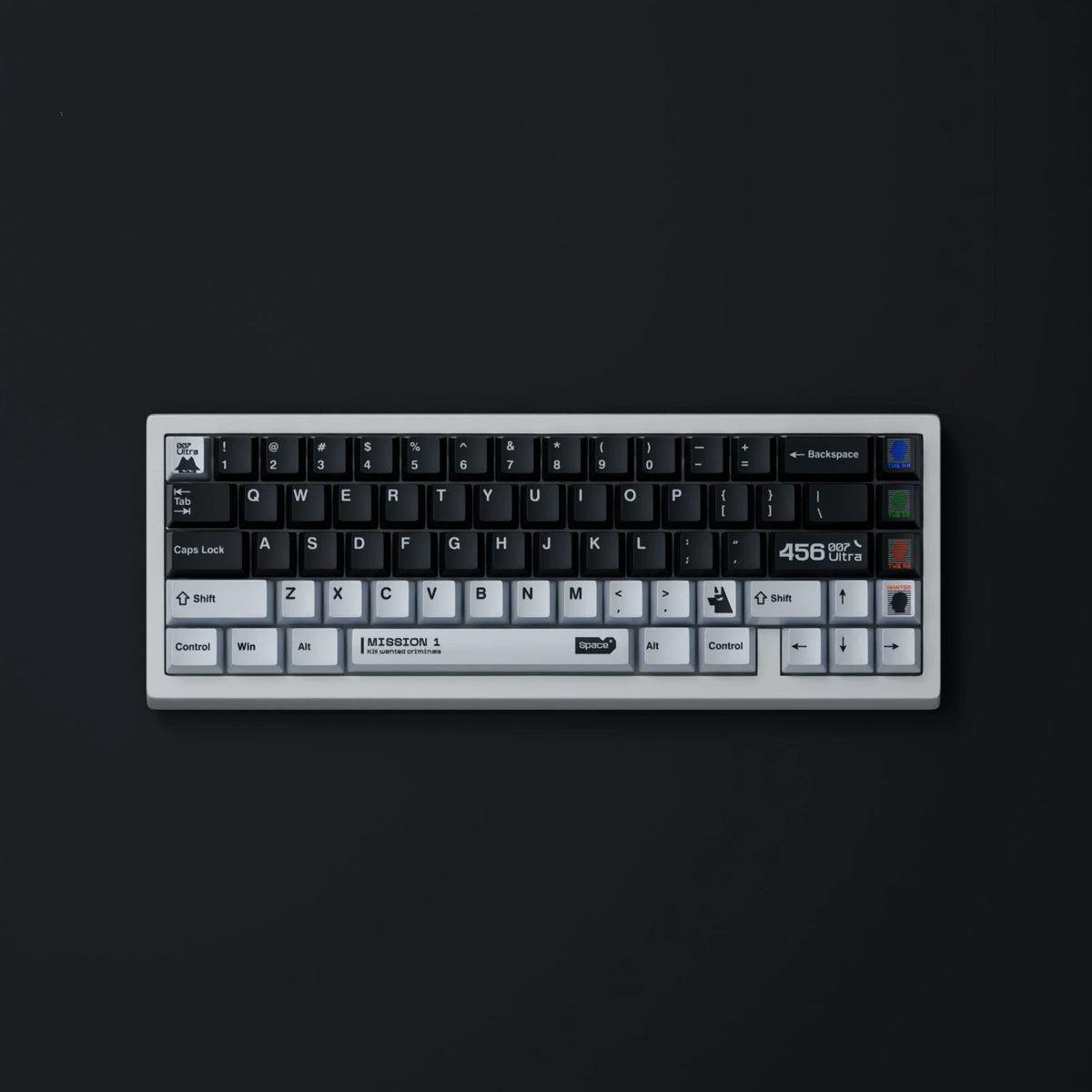 Original design - Ultra theme, original high PBT material creative keycap set, mechanical keyboard decorative keycaps, keyboard replacement keycaps, artistic keycaps, Compatible with 61/64/68/75/84/87/104 key mechanical keyboard keycap set