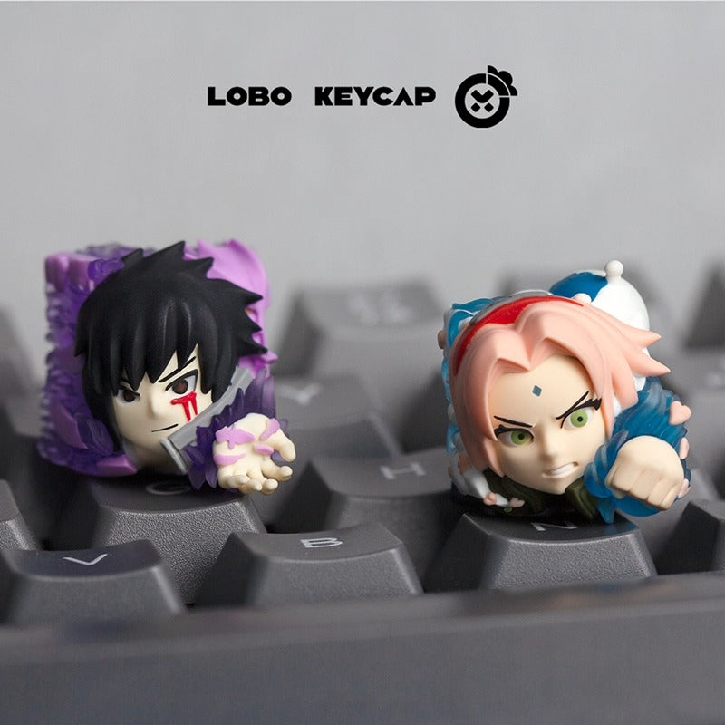 Naruto series, multi-color resin personalized keycaps, anime and game culture creative decoration craftsman keycaps