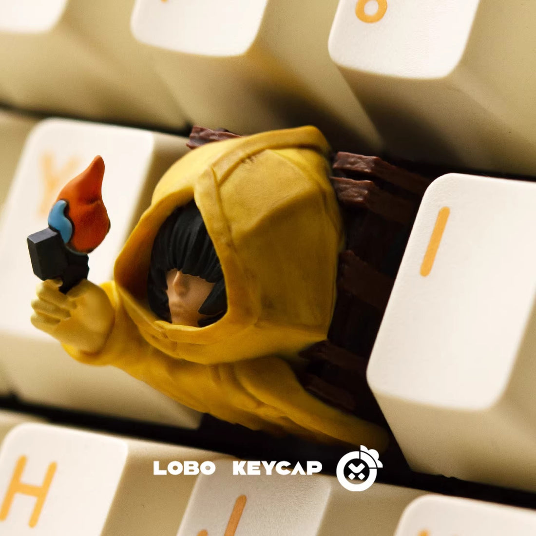 Little Nightmares, artisankeycaps multi-color resin personalized keycaps, anime, gaming, cultural and creative mechanical keyboard decorative keycaps