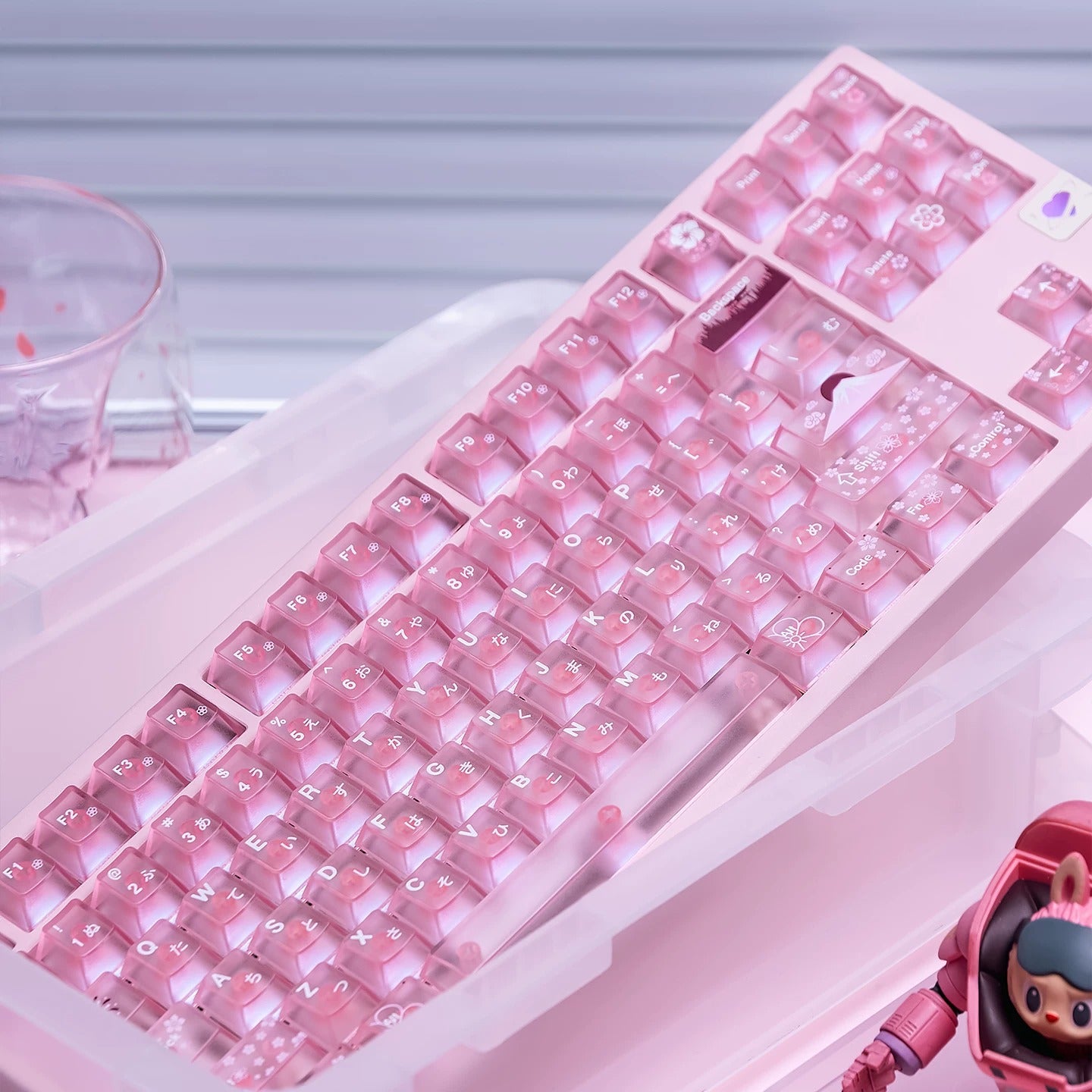 Spring and Jingming Black Theme Theme, Keycap Set PBT/PC Metallic Texture personalized keycap set, , compatible with 61/64/68/75/84/87/104 mechanical keyboard