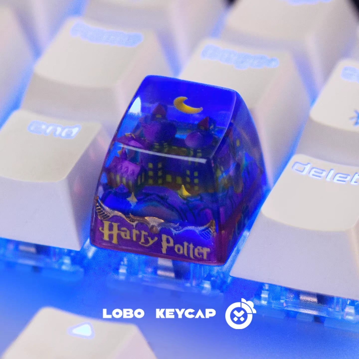 Harry Potter Magic Castle Crystal drops of glue material artsankeycaps, cut decorative keycaps