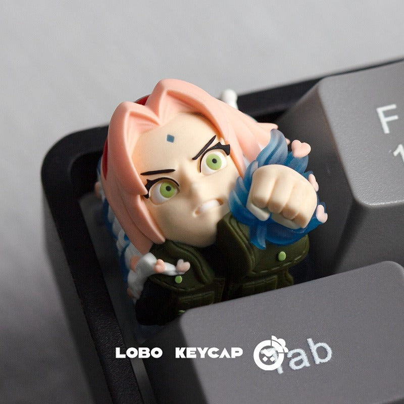Naruto series, multi-color resin personalized keycaps, anime and game culture creative decoration craftsman keycaps