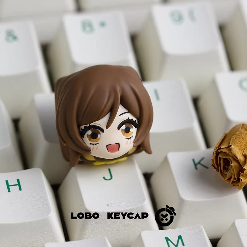 Kamisama Love, 1U Multi Color Resin Handmade Personalized Keycaps, Anime Game Character Customized Resin Creative Keycaps