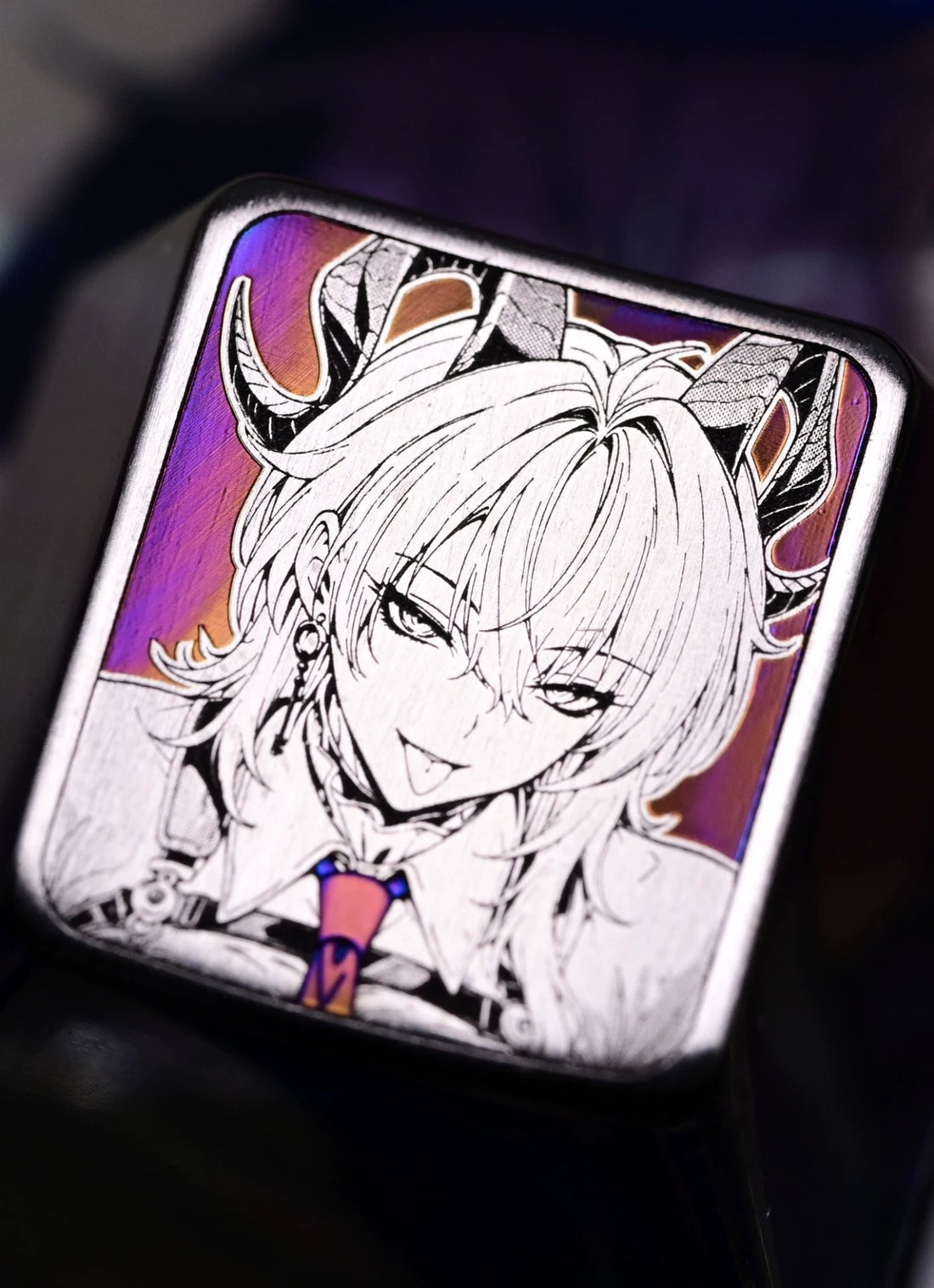 Wuthering Waves,Zani 1 U titanium alloy personalized keycaps, anime and game cultural creative keycaps, mechanical keyboard decorative keycaps