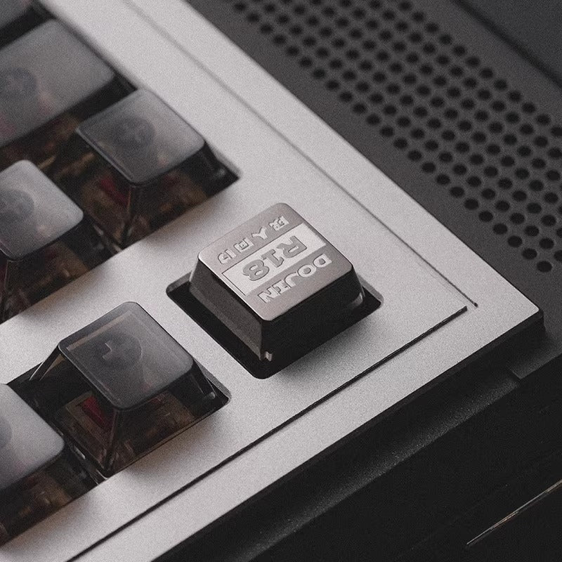 Dojin adult 18 ban, metal material enamel craft personalized keycaps, mechanical keyboard decoration creative keycaps