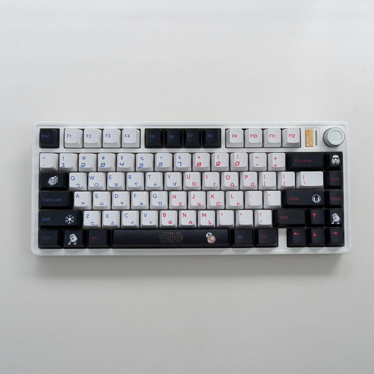 Star Wars Theme PBT Material, Science fiction movies, creative keycap designs for TV series, Mechanical Keyboard Replacement Keycap Set, suitable for 61/64/68/75/84/87/104 Key Mechanical Keyboard