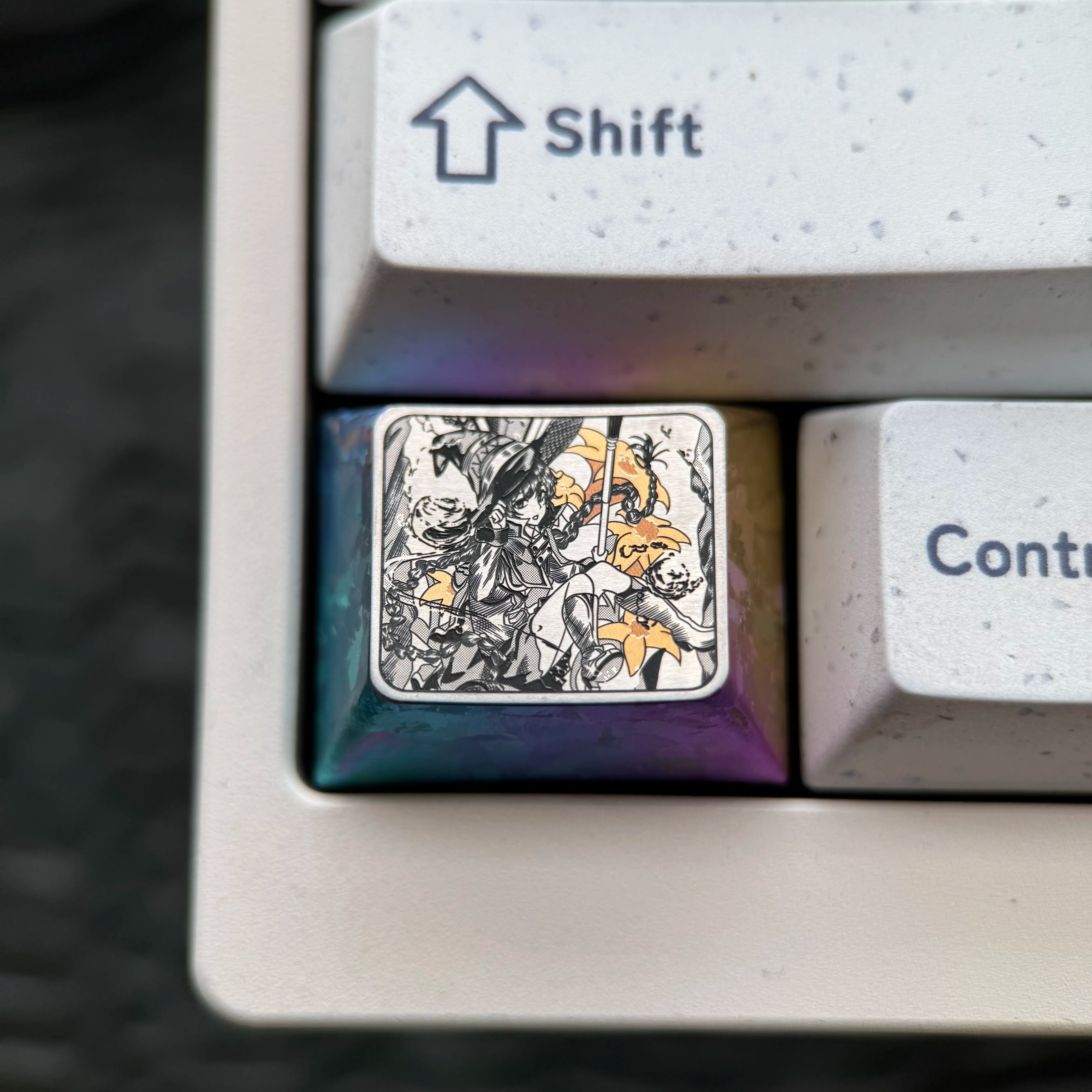 Mushoku Tensei: Jobless Reincarnation, Roxy1.25U precision titanium alloy, anime, game, novel, metal personalized keycaps
