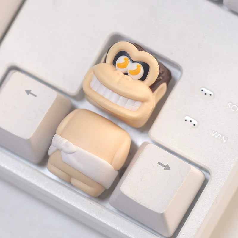 Donkey Kong, multi-color resin molding, Handmade resin craftsman keycaps, mechanical keyboard decorative keycaps