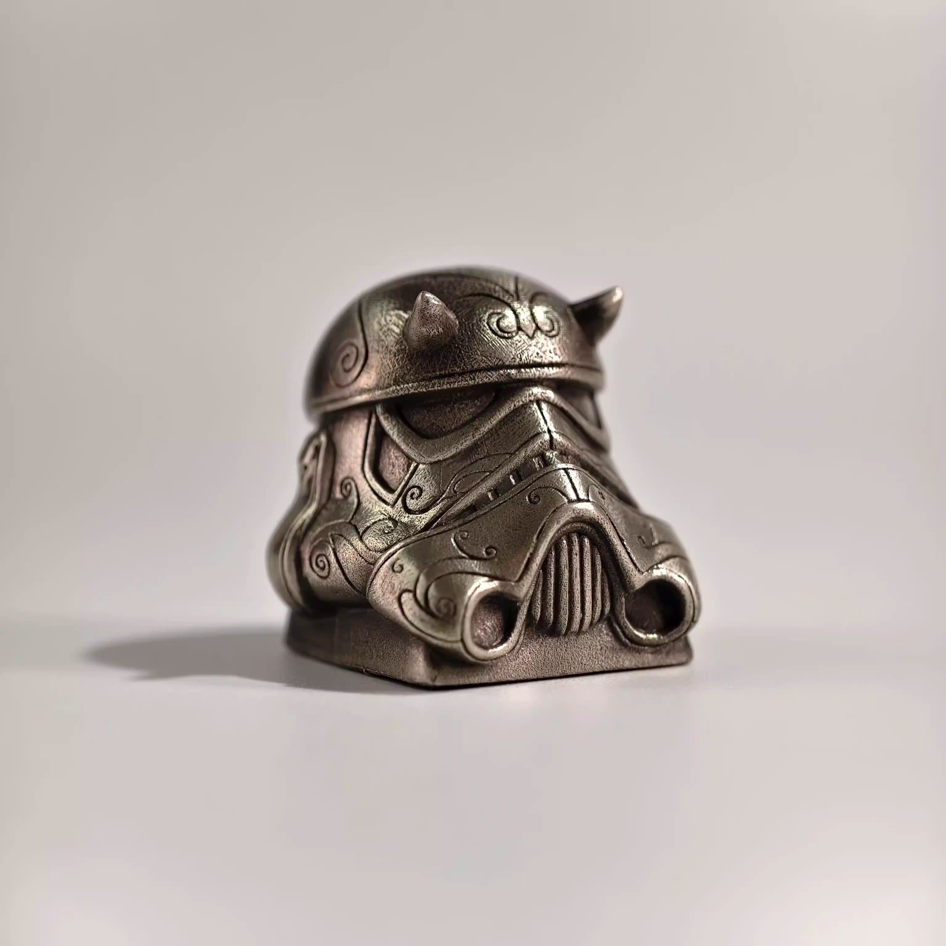 Star Wars, Imperial Stormtrooper,Mandalore, Metal material casting personalized keycaps, anime, games, movies, cultural and creative decorative keycaps