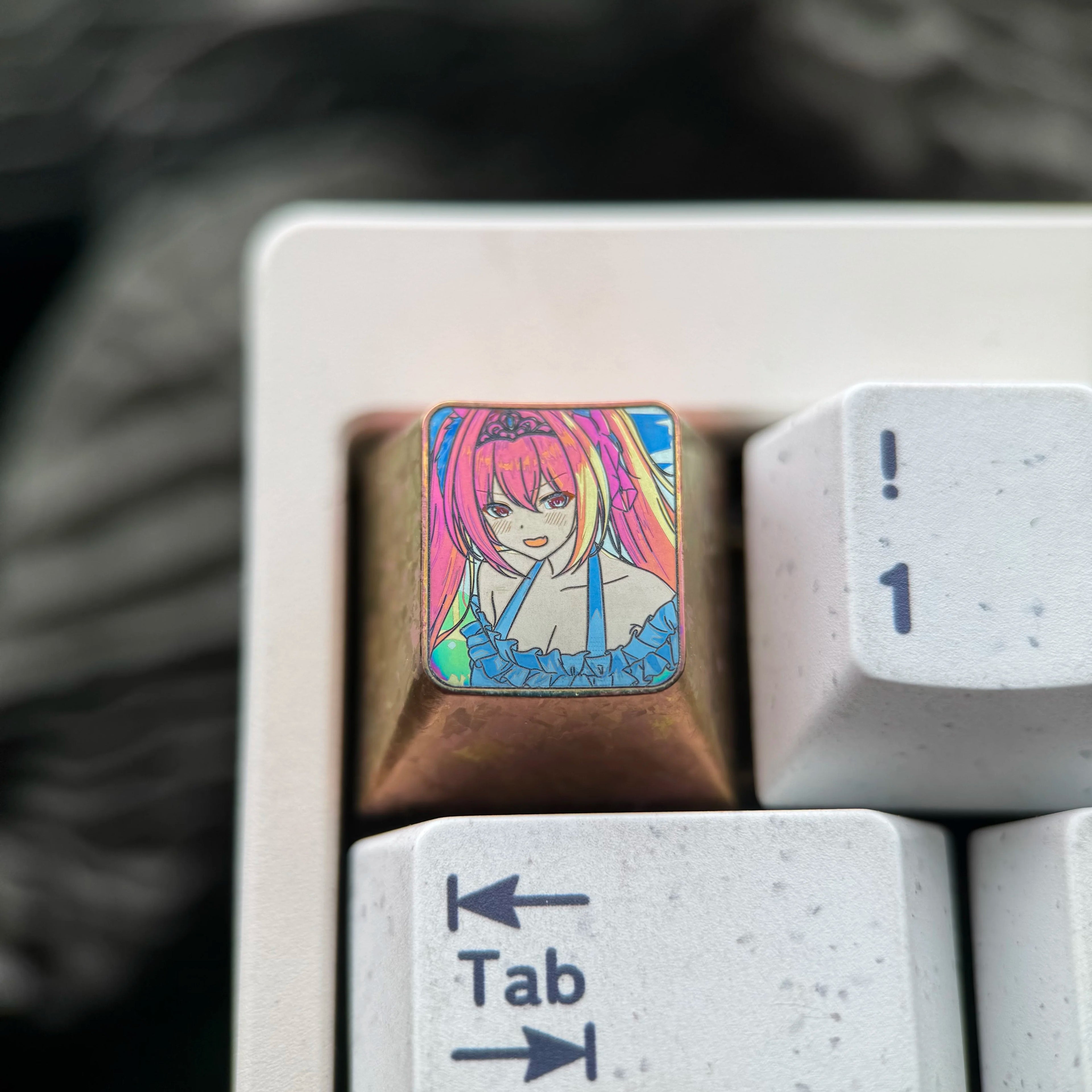 Umamusome: Pretty Derby theme, 1U titanium alloy personalized keycaps, innovative products in anime and gaming culture, mechanical keyboard decorative keycaps