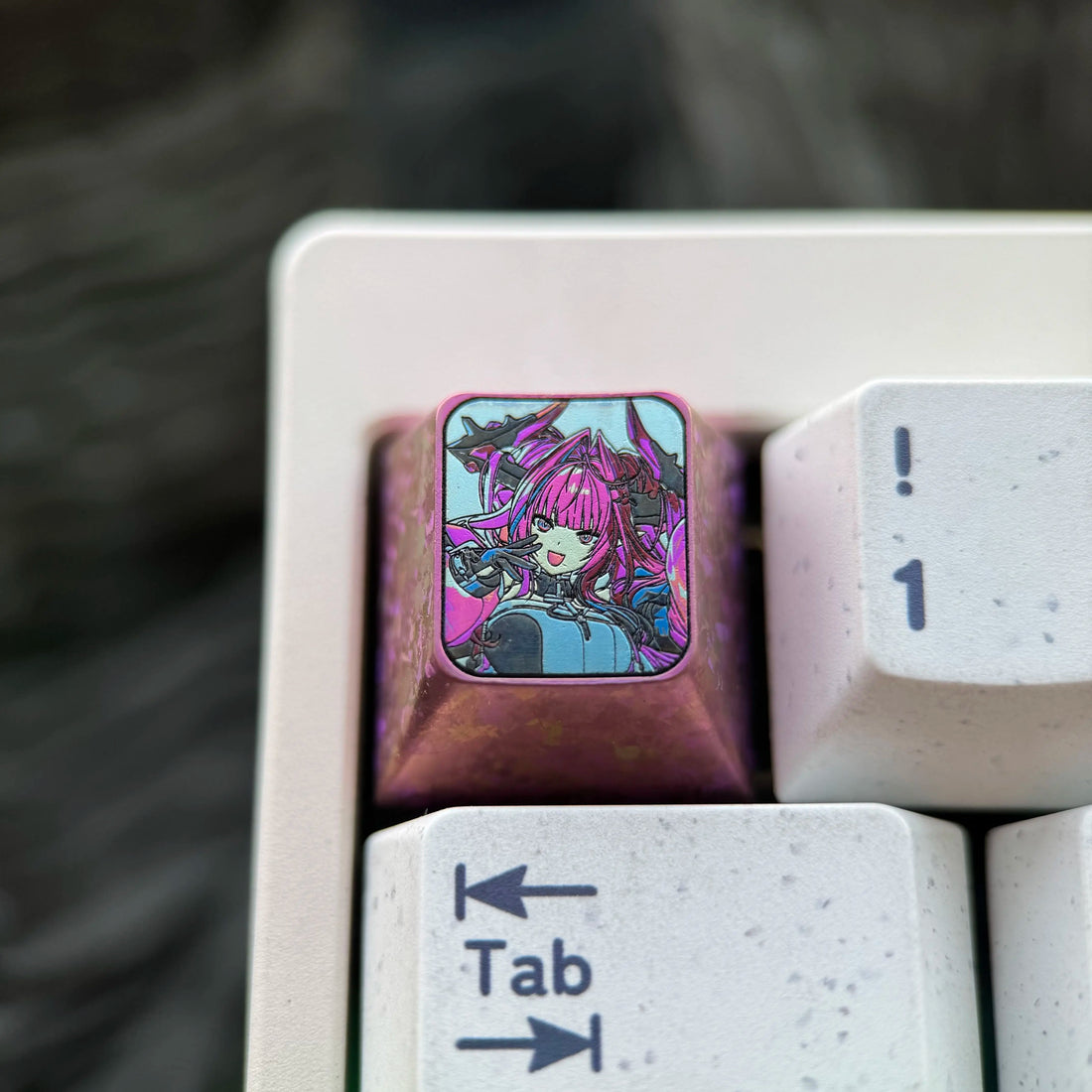 Arknights: Endfield Theme, 1U Titanium Alloy Custom Keycaps, Anime & Gaming Cultural Creative Mechanical Keyboard Decor Keycaps