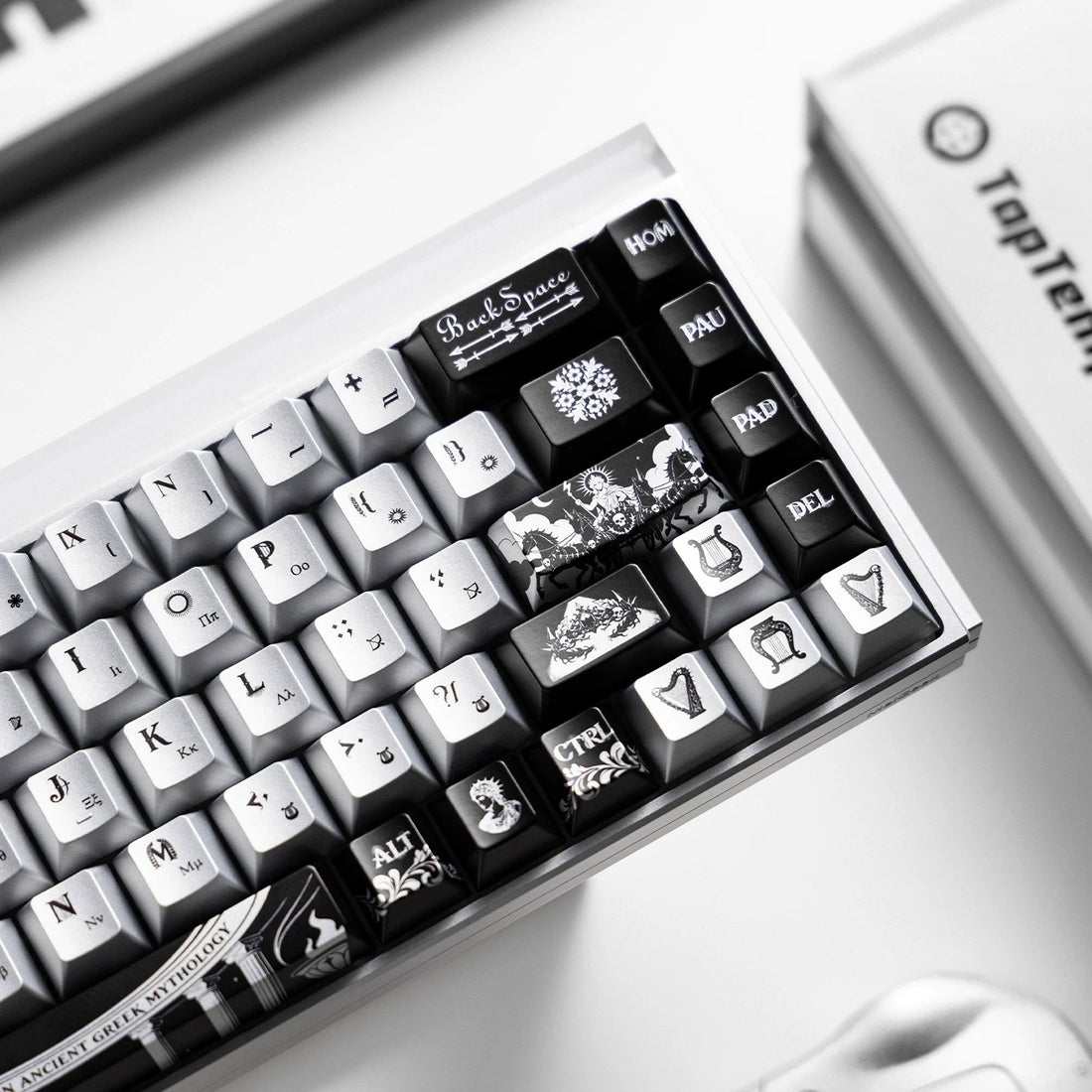 Apollo Sun God Theme theme design, custom set personalized keycap series,PBT material, Original factory height, compatible with 61/64/68/75/84/87/104 mechanical keyboard keycap set