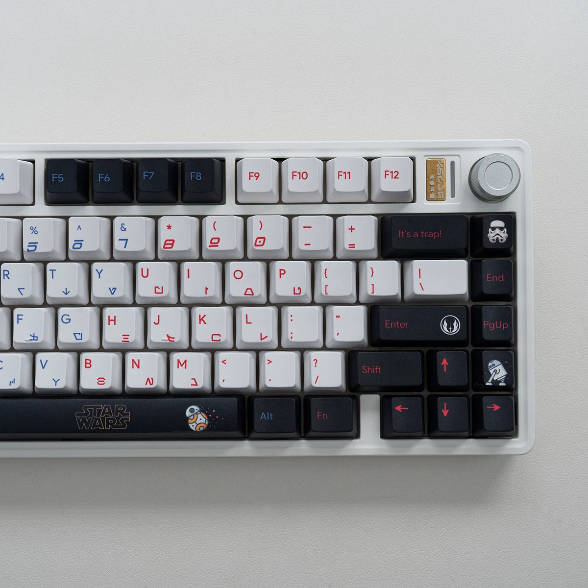 Star Wars Theme PBT Material, Science fiction movies, creative keycap designs for TV series, Mechanical Keyboard Replacement Keycap Set, suitable for 61/64/68/75/84/87/104 Key Mechanical Keyboard