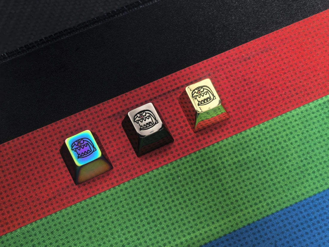 Evil Doraemon emoji, secondary creative personalized keycaps, anime creative keycaps, metal decorative keycaps, mechanical keyboard keycaps
