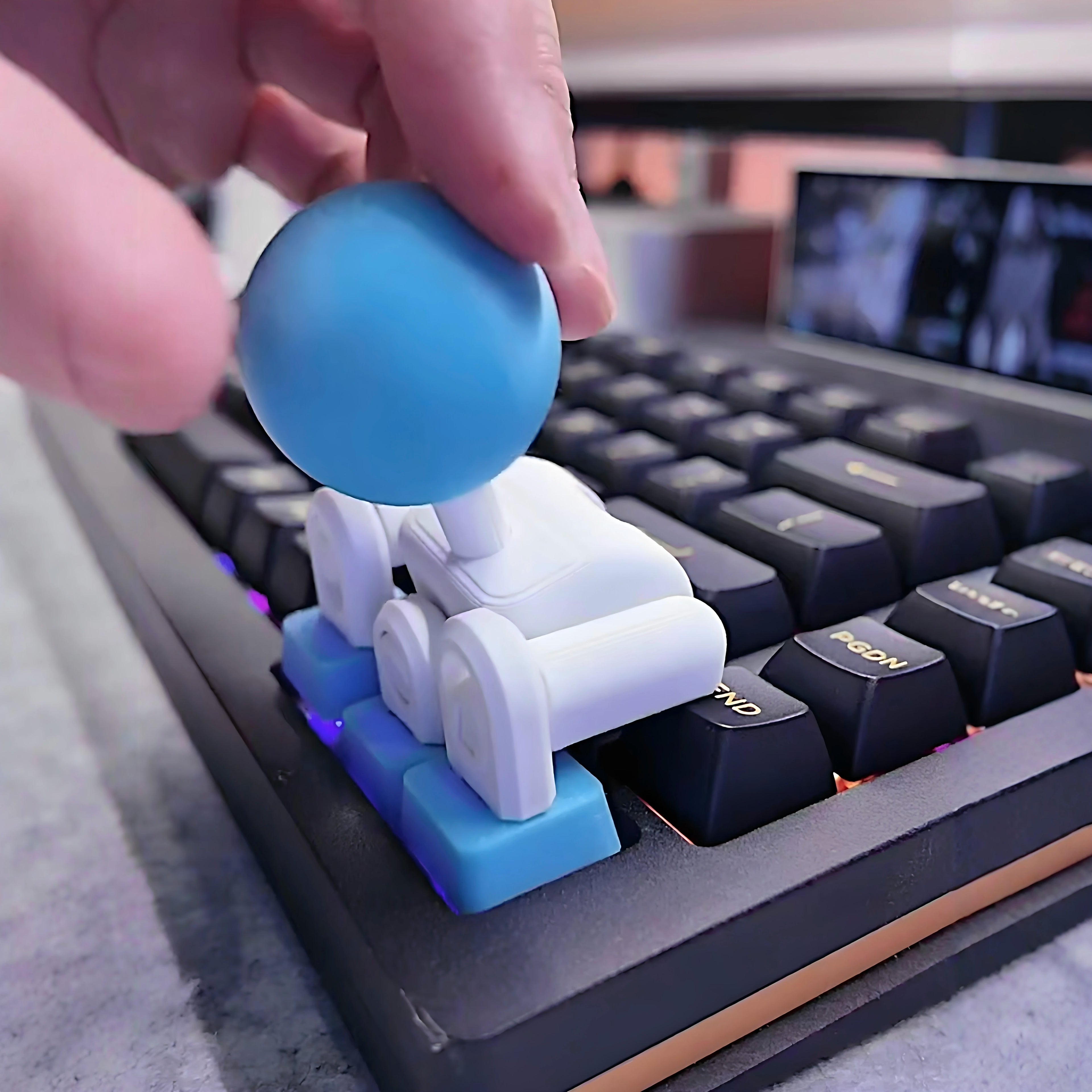 Joystick keycap 4-way mechanical keyboard controller joystick 3D printed movable keyboard lever device
