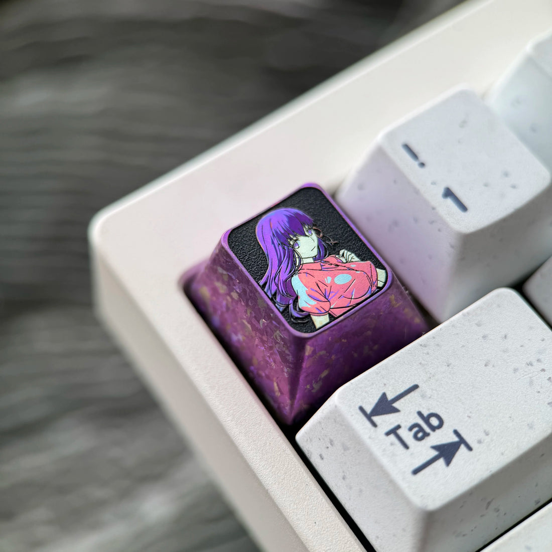 Fate/stay night, Matou Sakura, 1U titanium alloy personalized keycap, anime and game culture creative original factory highly decorative keycap