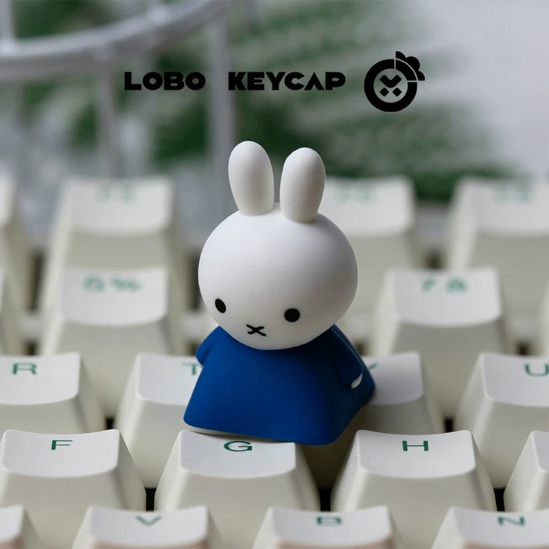 Miff themed design keycaps, multi-color resin molded personalized keycaps, anime cartoon cultural creativity peripheral mechanical keyboard decoration keycaps