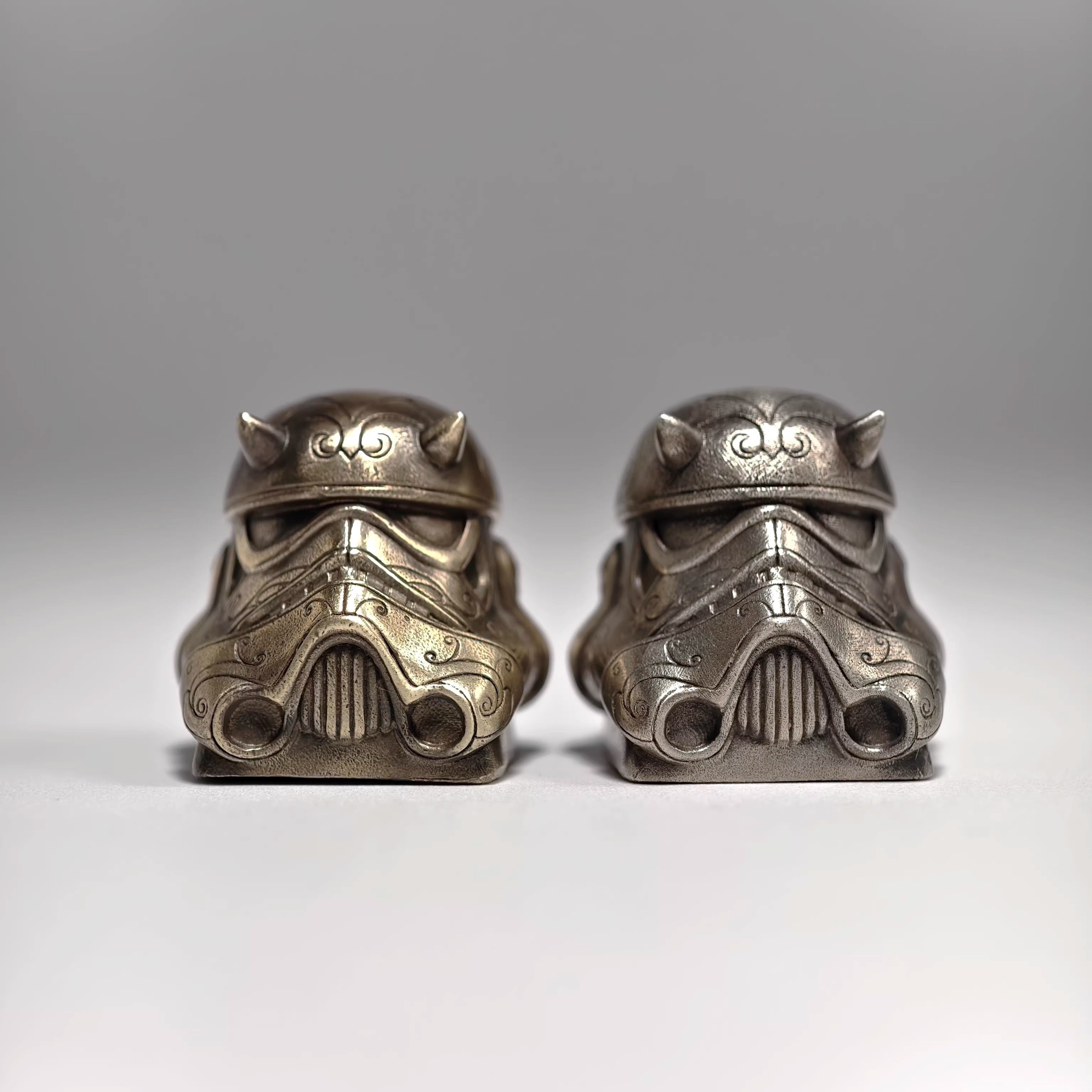 Star Wars, Imperial Stormtrooper,Mandalore, Metal material casting personalized keycaps, anime, games, movies, cultural and creative decorative keycaps